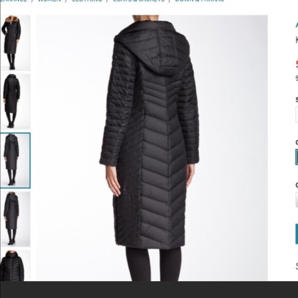 Andrew Marc Kate Faux Far Trimmed Qulited Jacket - Picture 2 of 4